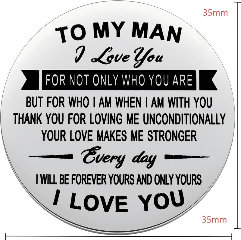 Aesnefe Pocket Hug Token Inspirational Reminder Gifts Mental Health Thinking of You Gift Self Love with PU Leather Keychain - Image 5